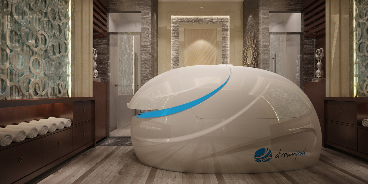 Dreampod VMAX Float Pod in Ultimate Sensory Deprivation Setting at Aurora Sanctuary - Experience Tranquility and Relaxation