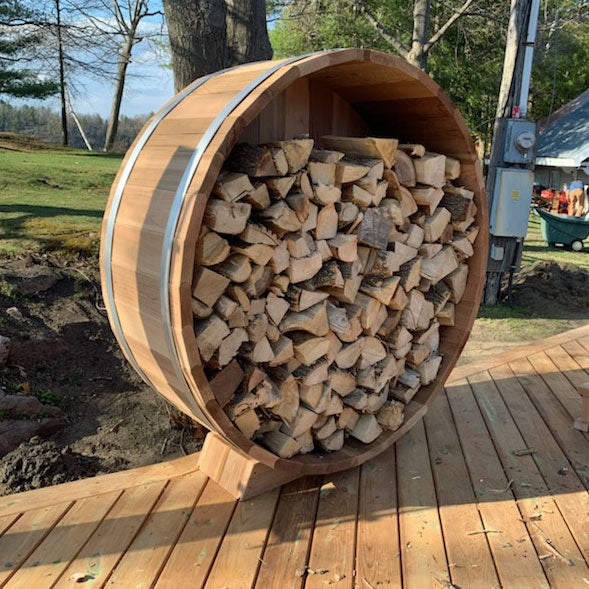 Dundalk Leisurecraft Canadian Timber 5' Clear Cedar Firewood Storage