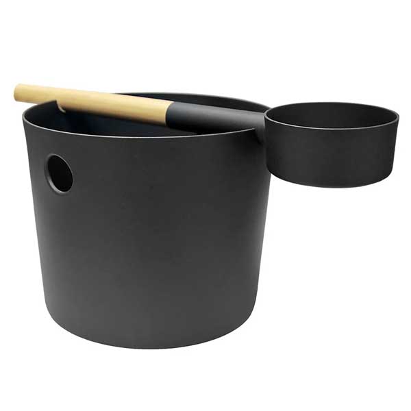 Dundalk Leisurecraft Canadian Timber KOLO Bucket & Ladle - Black