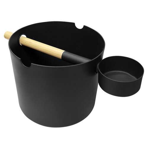 Dundalk Leisurecraft Canadian Timber KOLO Bucket & Ladle - Black