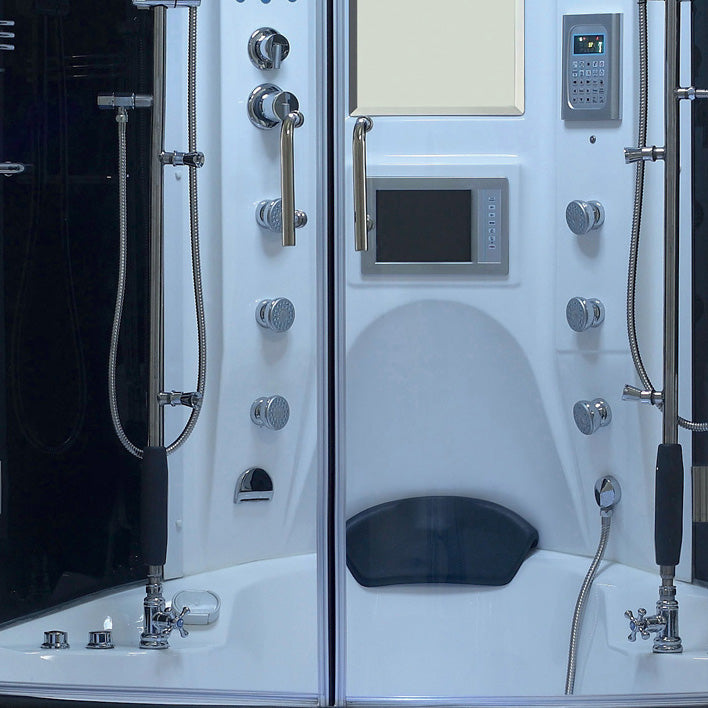 Maya Bath Valencia Steam Shower Tub Combo with TV