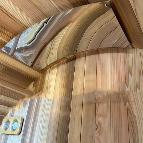 Dundalk Leisurecraft Canadian Timber Barrel Sauna Heat Shield with Hardware