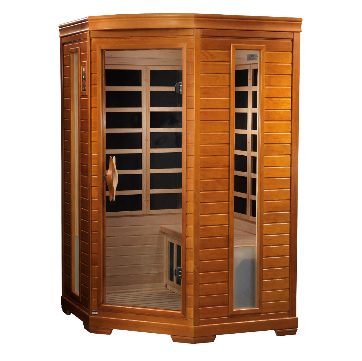 Dynamic Heming Elite 2-Person Corner Sauna: Low-EMF Far Infrared - Relaxation and Wellness at Home