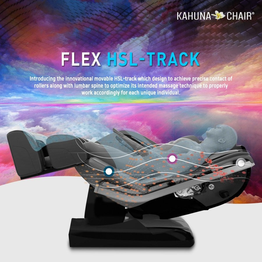 Kahuna SM-9300 massage chair with foot and calf massage feature activated