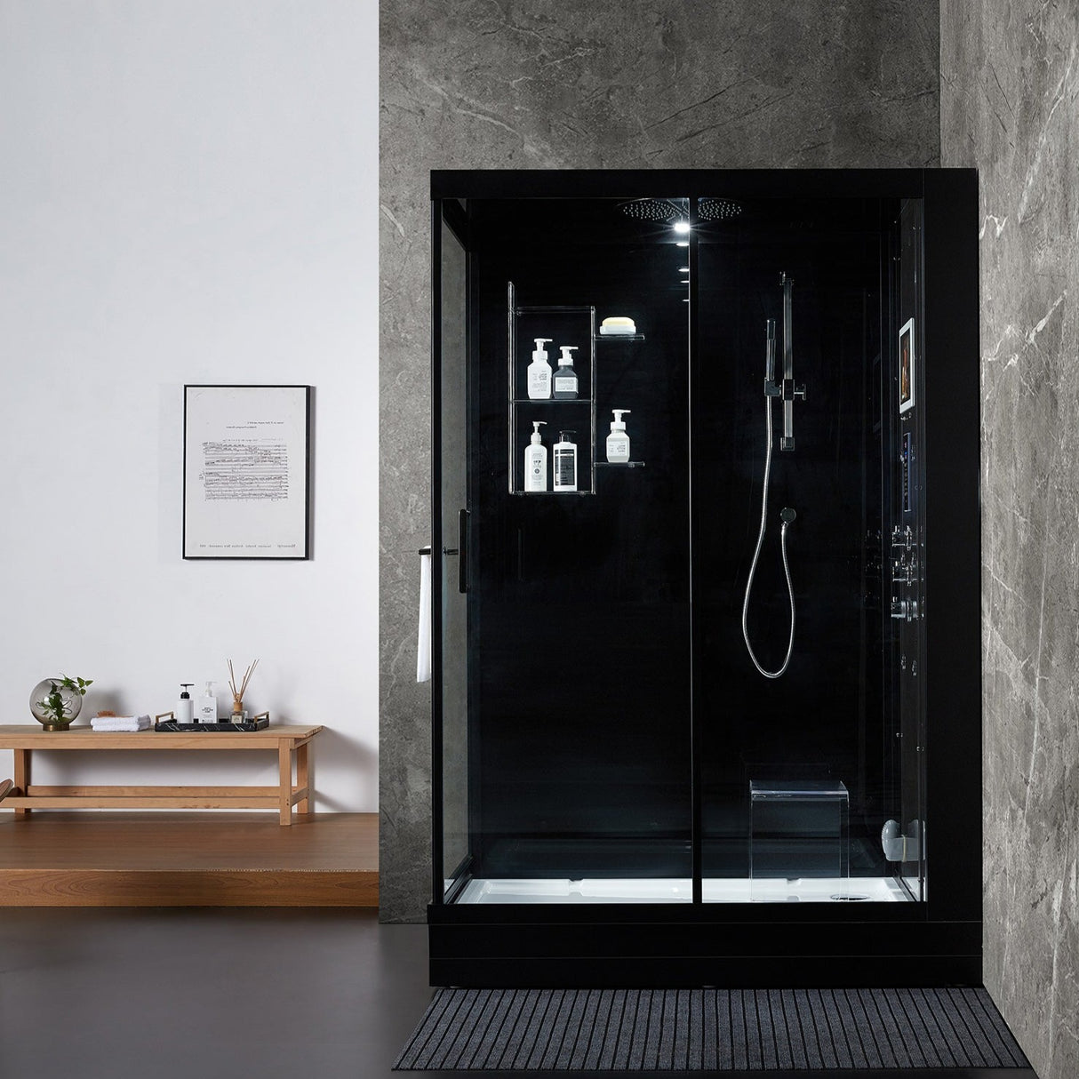 Maya Bath Anzio Steam Shower With TV