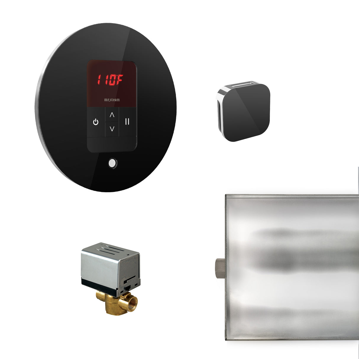 Basic Butler Steam Shower Control Package with iTempo Control and Aroma Designer SteamHead
