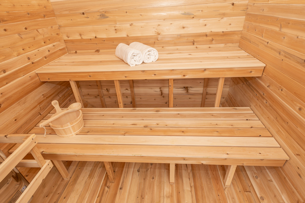 Shop for Dundalk Leisurecraft Canadian Timber 4-Person Luna Sauna at Aurora Sanctuary - Buy Now!