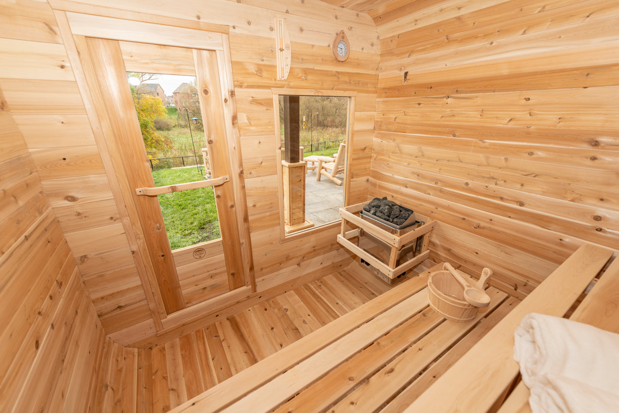 Canadian Timber 4-Person Luna Sauna by Dundalk Leisurecraft - Outdoor Sauna