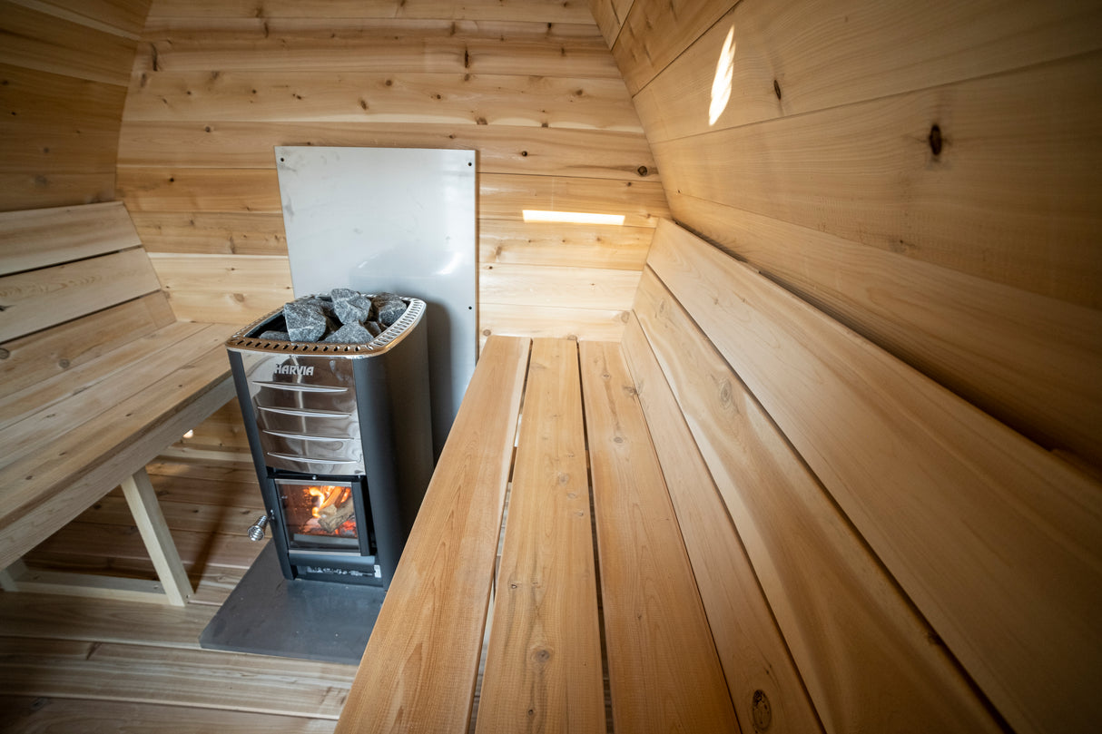 Shop for Dundalk Leisurecraft 4-Person Canadian Timber Minipod Sauna - A cozy and luxurious sauna experience for up to 4 people.