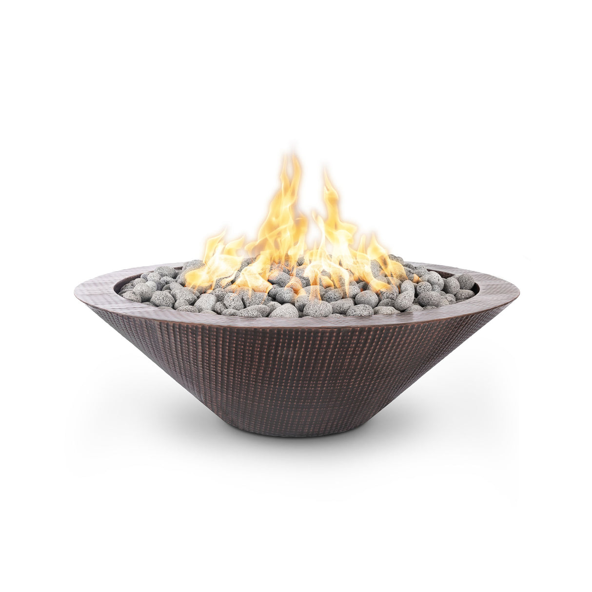 48" Cazo Fire Pit - Narrow Ledge - Hammered Copper