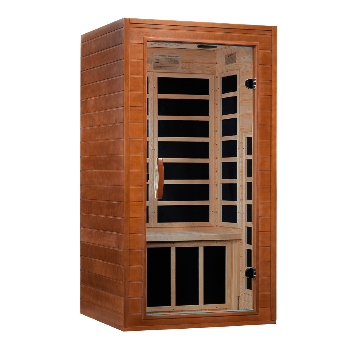 Dynamic Barcelona Elite 1-2 Person Ultra-Low EMF Infrared Sauna - Relax and detoxify in style with this cutting-edge sauna model
