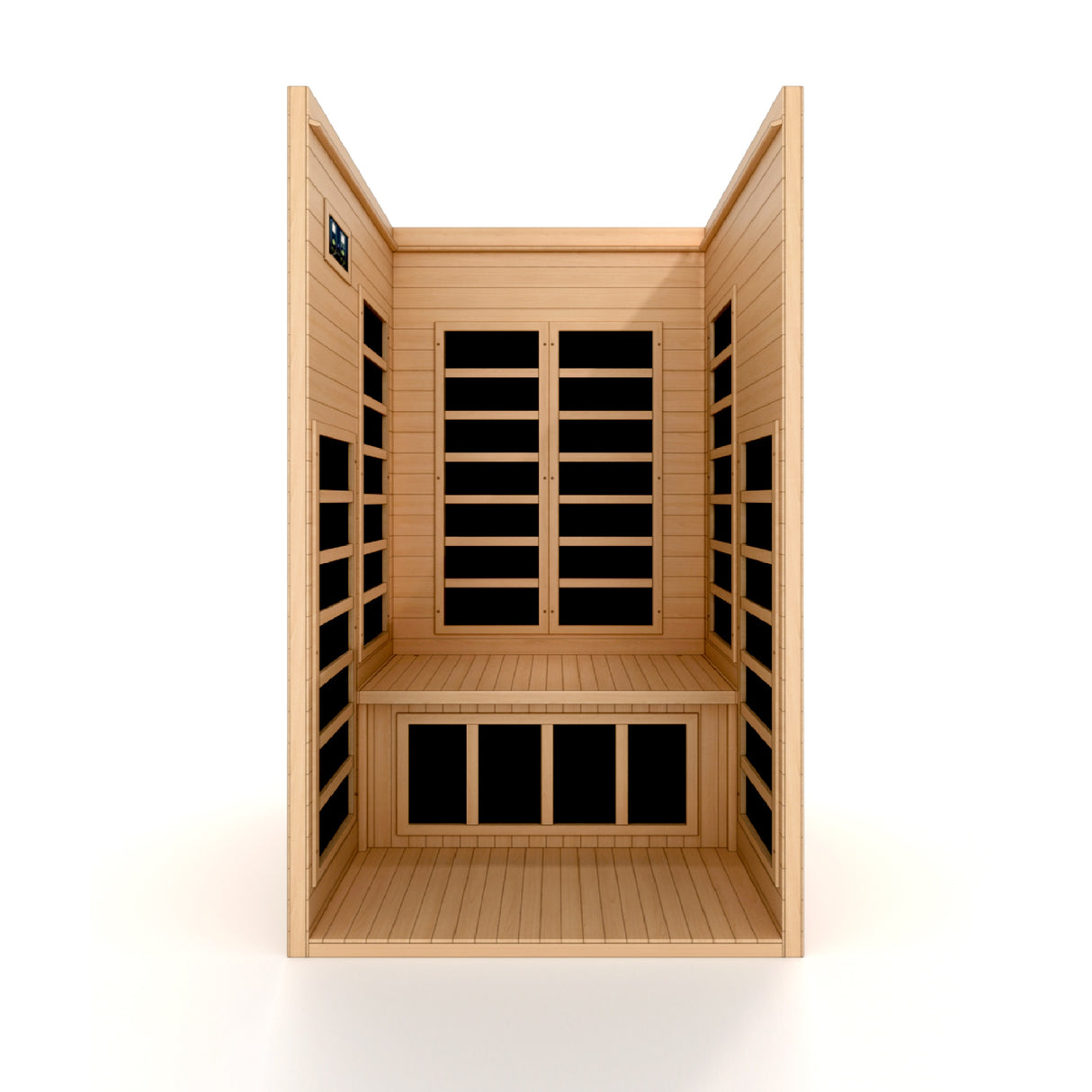 Dynamic Gracia 1-2 Person Low EMF Far Infrared Sauna - Relax and detoxify in this compact sauna from Aurora Sanctuary
