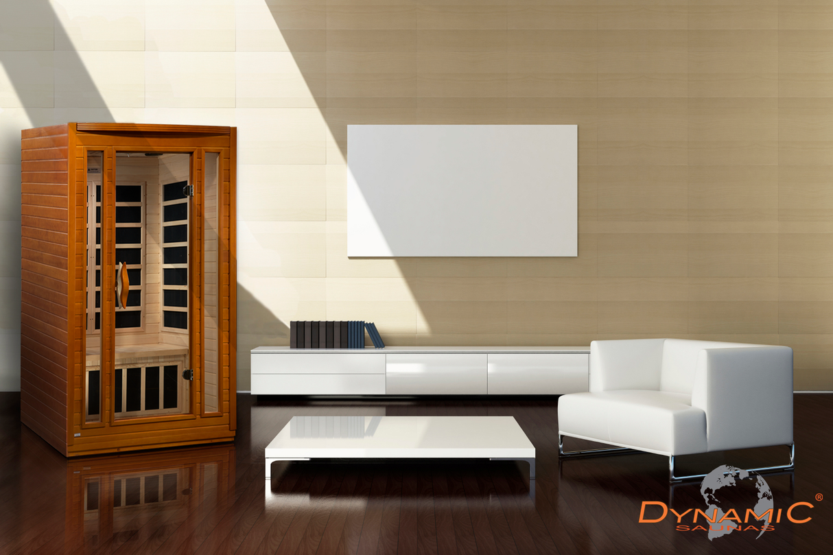 Dynamic San Marino Elite 2-person Ultra Low EMF Under 3MG FAR Infrared Sauna Canadian Hemlock