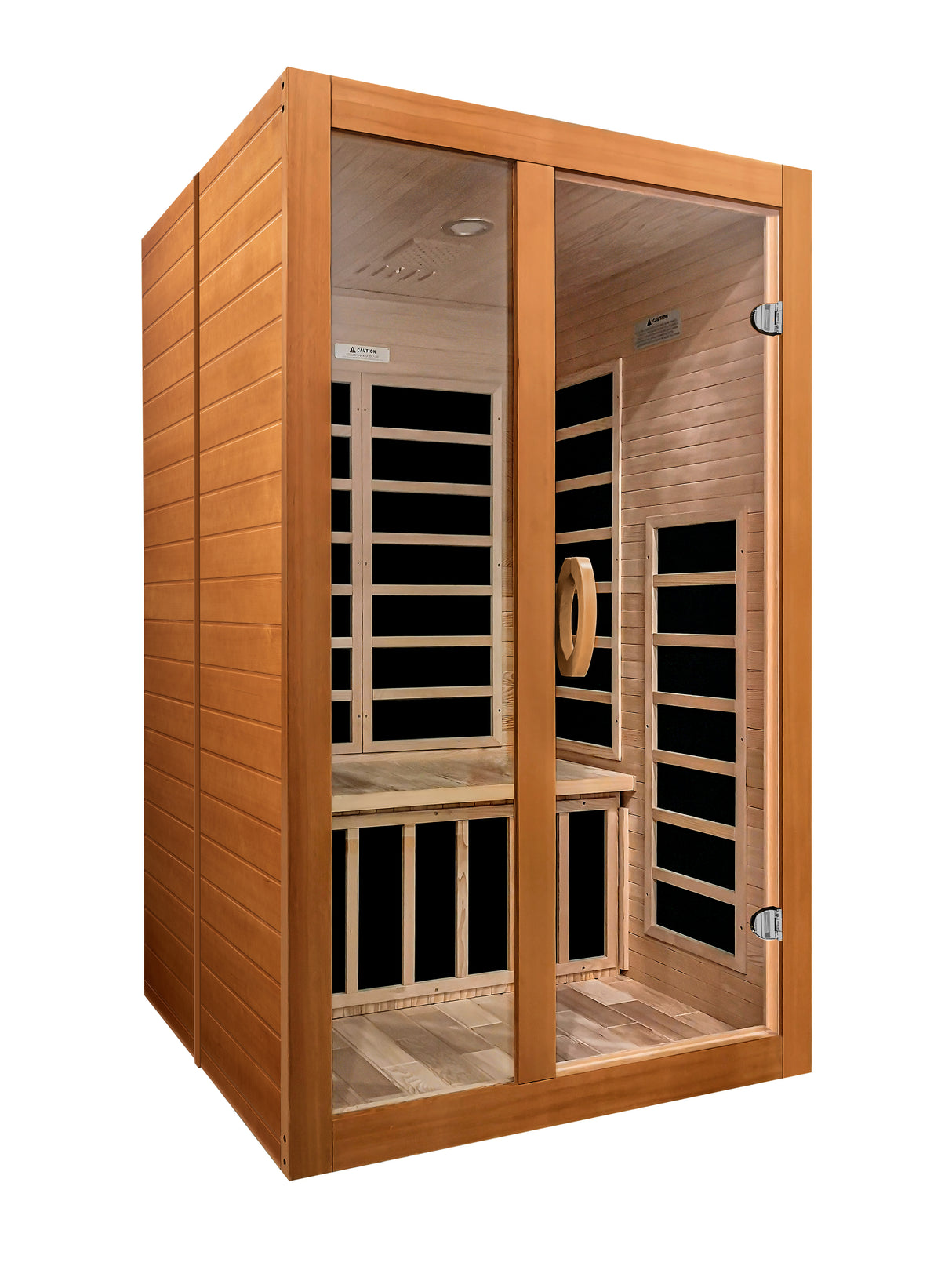 Dynamic Santiago Elite 2-Person Low-EMF Far Infrared Sauna - Ergonomic design for ultimate relaxation and wellness - Aurora Sanctuary