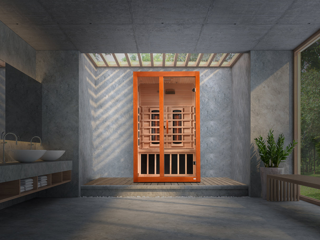 2-person near-zero EMF far infrared sauna - Dynamic Santiago - Aurora Sanctuary