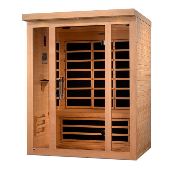 Dynamic Vila 3-Person Low EMF Far Infrared Sauna - Top Quality Relaxation Device