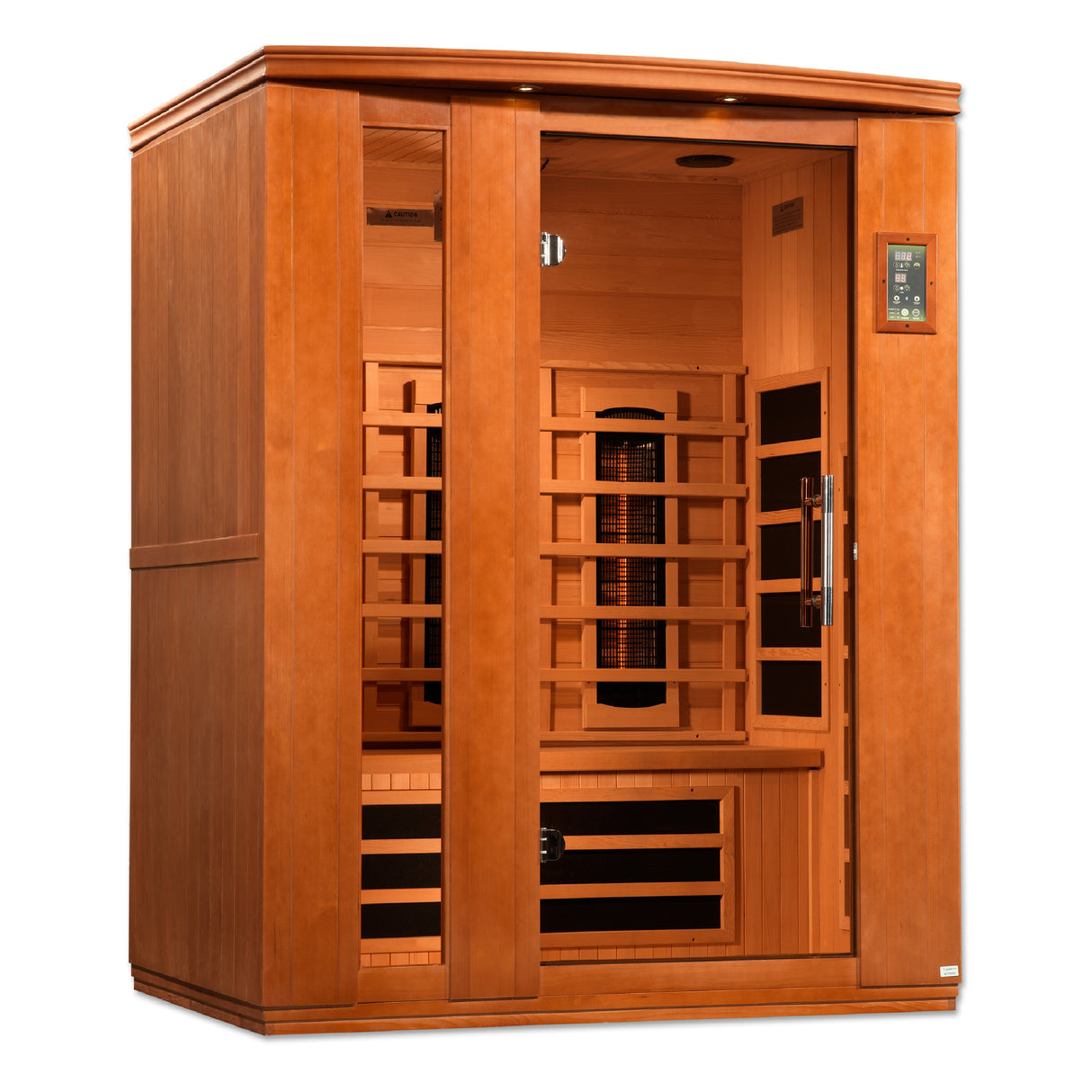 Dynamic Lugano 3-Person Zero EMF Far Infrared Sauna - Luxurious Health and Wellness Retreat at Aurora Sanctuary