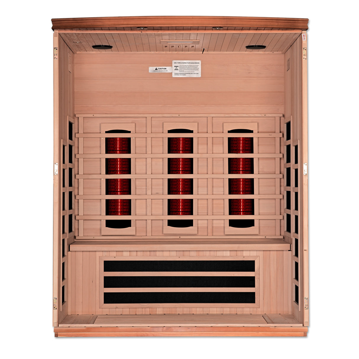 Dynamic Lugano 3-Person Zero EMF Far Infrared Sauna - Online Store