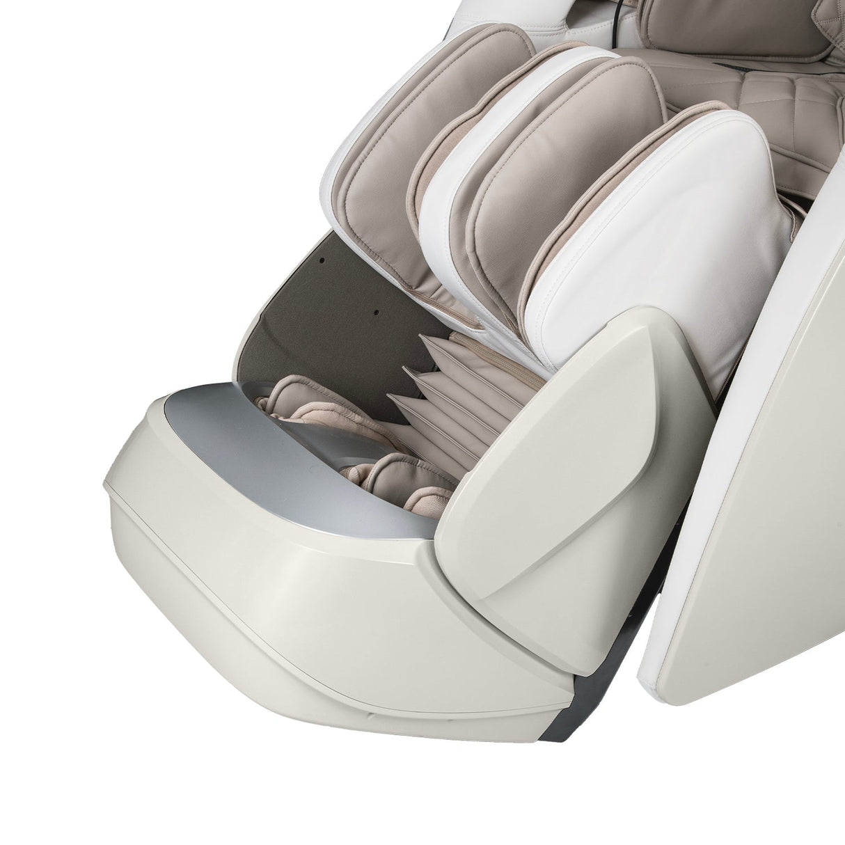 Enhance Your Comfort with OS Pro 4D DuoMax Massage Chair - Beige Footrest