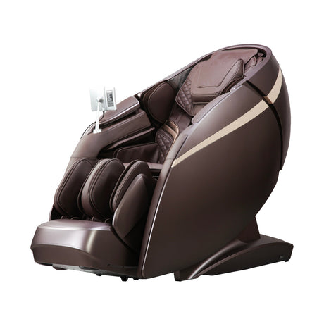 Enhance your relaxation experience with the OS Pro 4D DuoMax Massage Chair - Brown color thumbnail