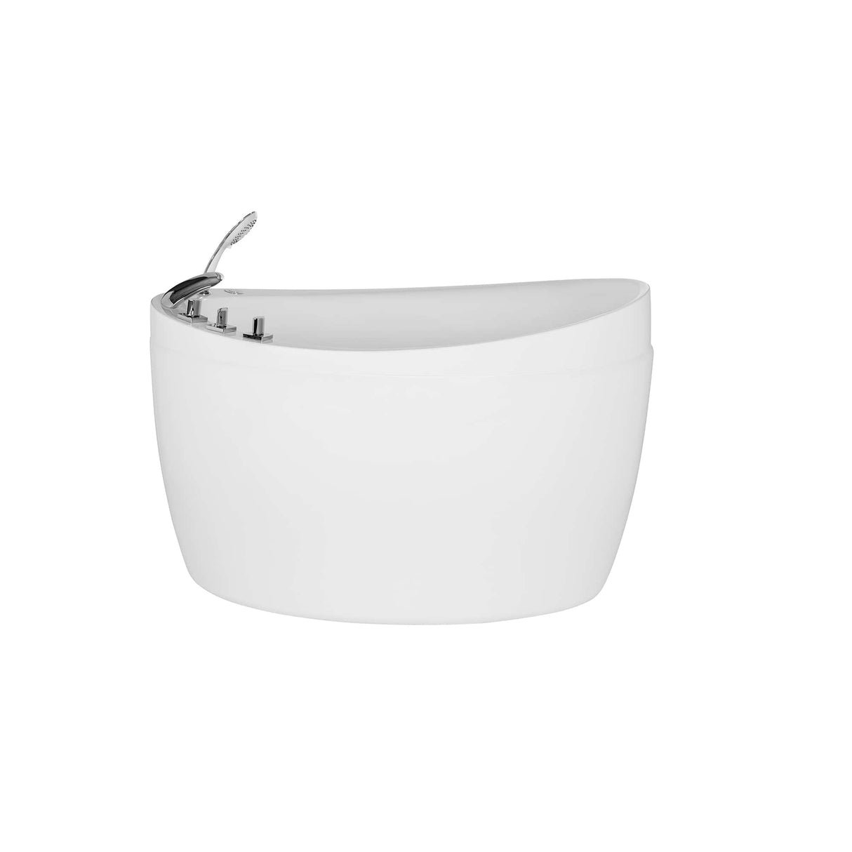 EMPAVA 48JT011 48 IN. JAPANESE-STYLE FREESTANDING OVAL AIR MASSAGE TUB