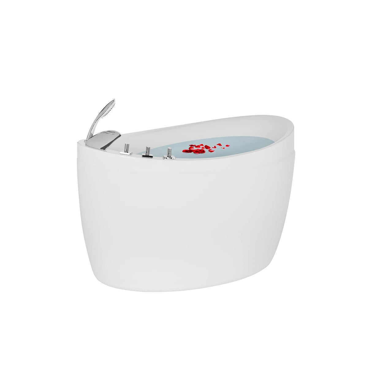 EMPAVA 48JT011 48 IN. JAPANESE-STYLE FREESTANDING OVAL AIR MASSAGE TUB