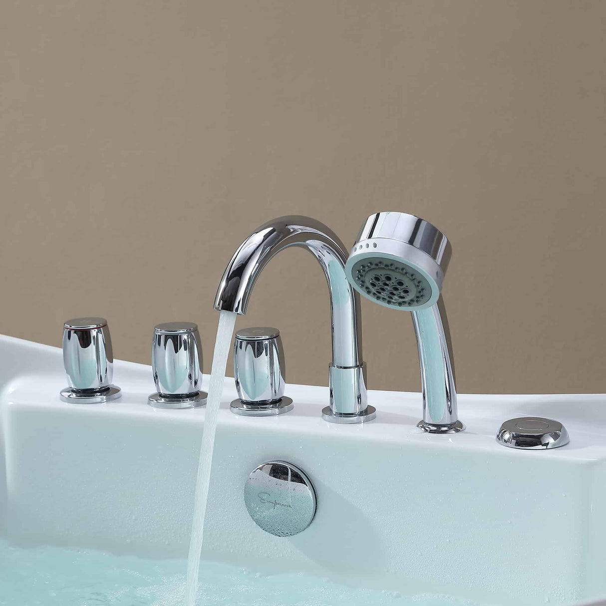 EMPAVA 59AIS11 59 IN. WHIRLPOOL FREESTANDING ACRYLIC BATHTUB