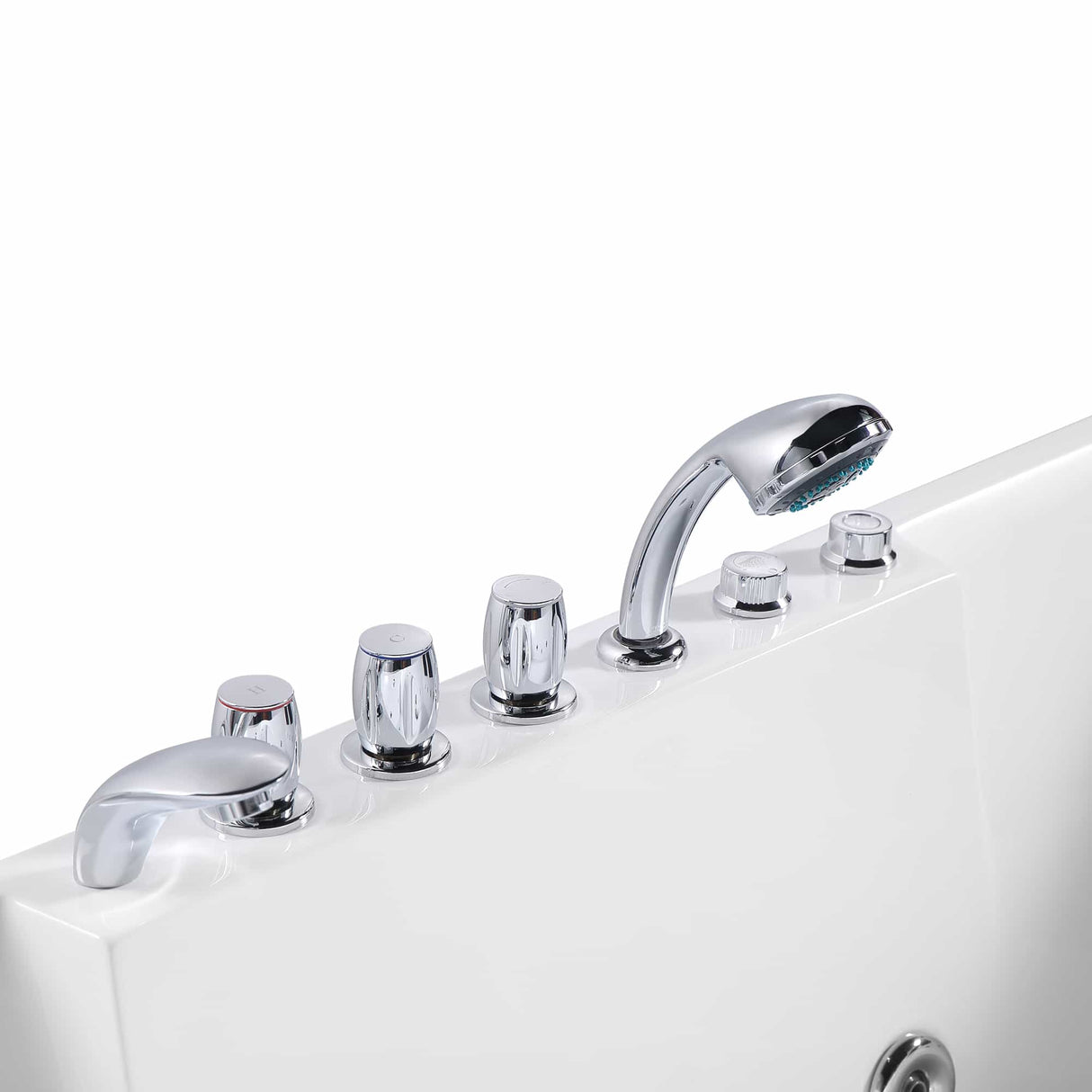 Empava 72JT367LED: 72-Inch Whirlpool Luxury 2-Person Hydromassage Acrylic Rectangular Bathtub with LED lights