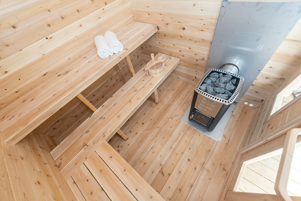 Buy Dundalk Leisurecraft 6-Person Georgian Cabin Sauna from Aurora Sanctuary - Relax and unwind in luxury
