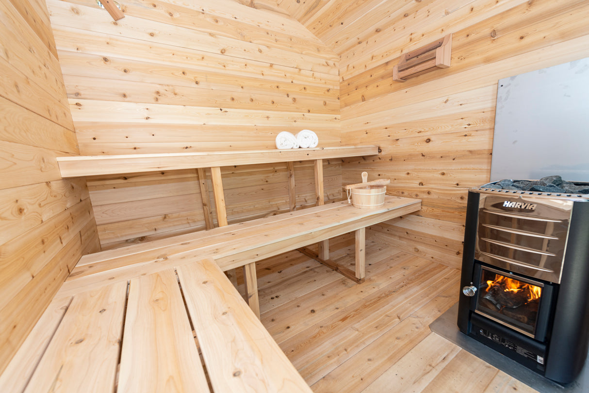 Product image of Dundalk Leisurecraft 6-Person Georgian Cabin Sauna available at Aurora Sanctuary