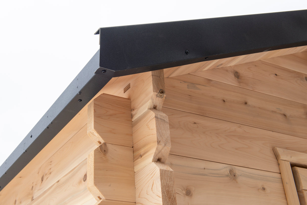 Experience luxury and wellness with the Dundalk Canadian Timber 3-Person Sauna at Aurora Sanctuary Buy Now!