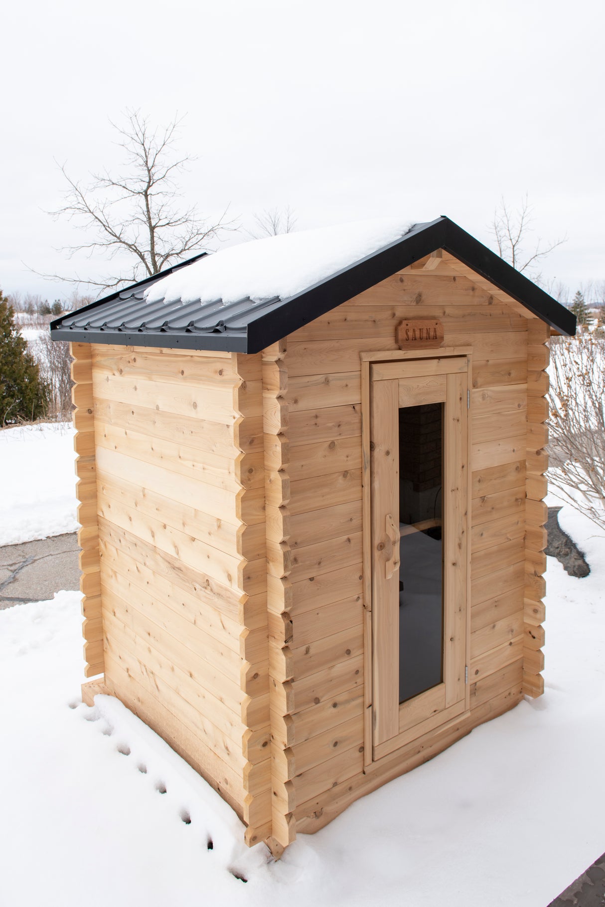 Granby Print featuring Luxury Dundalk Canadian Timber 3-Person Sauna at Aurora Sanctuary