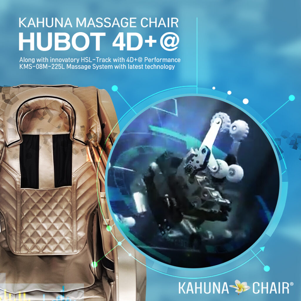 Top view of Kahuna massage chair highlighting the seat and backrest
