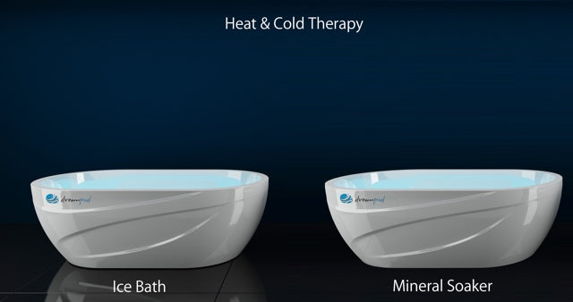 Dream Pod Fiberglass Ice Bath with Chiller - Relaxing mineral soaker from Aurora Sanctuary