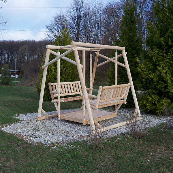 Dundalk Leisurecraft Canadian Timber Old Fashion Log Swing