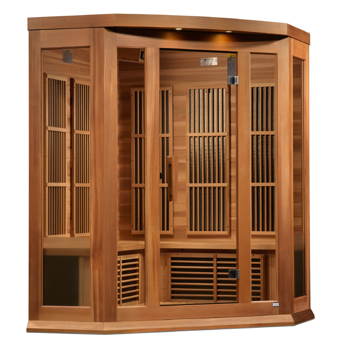 Maxxus Avignon 3-Person Far Infrared Sauna with ZFCED3x3 design available at Aurora Sanctuary