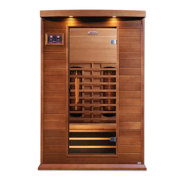 Maxxus 2-Person Full Spectrum Near Zero EMF Under 2MG FAR Infrared Sauna Canadian Red Cedar