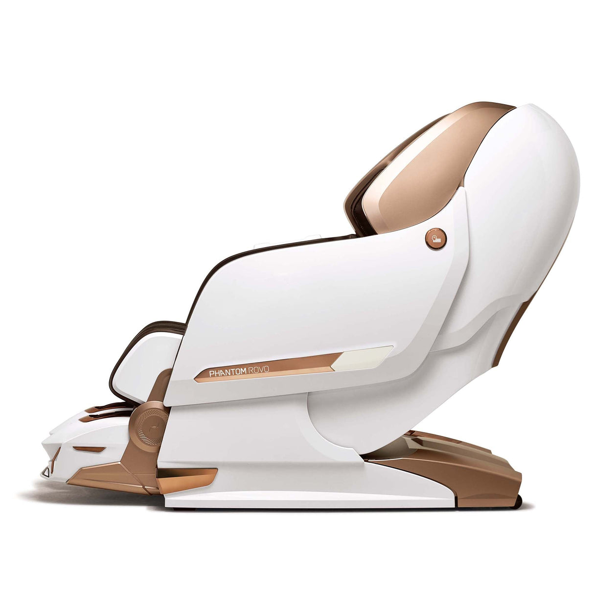 Bodyfriend Phantom ROVO 4D Luxury Massage Chair in left side view - Available at Aurora Sanctuary