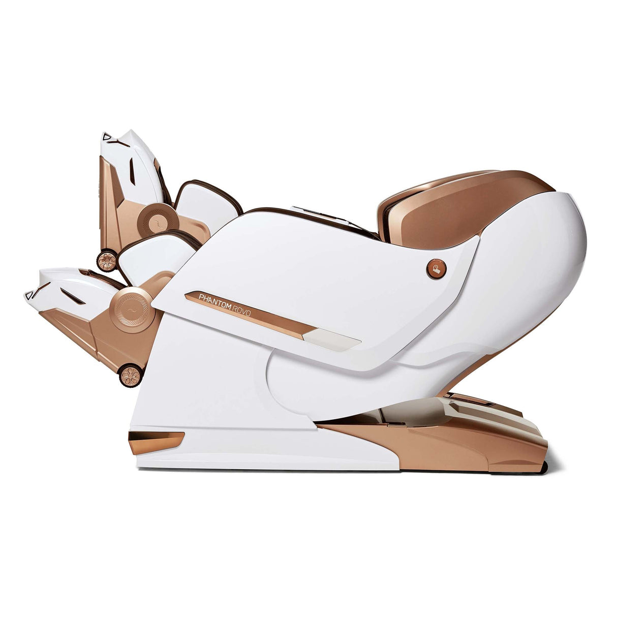 Bodyfriend Phantom ROVO 4D Luxury Massage Chair in Left Side View at Aurora Sanctuary - Exclusive Relaxation Experience