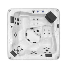 Empava Freestanding Luxury Outdoor Hot Tub by Aurora Sanctuary - Relaxing 5-Person LED Hot Tub for Ultimate Outdoor Spa Experience