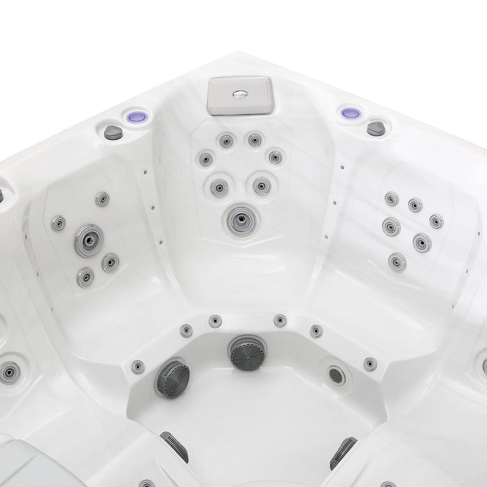 Empava Freestanding Luxury 6-Person Outdoor Hot Tub Spa - Relaxation at Aurora Sanctuary