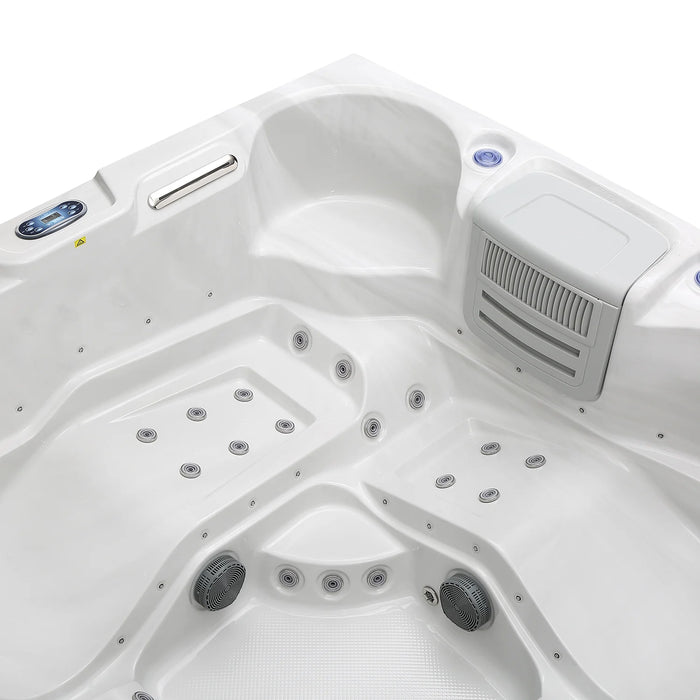 Empava Freestanding Luxury 6-Person Outdoor Hot Tub at Aurora Sanctuary - Relax and rejuvenate in this stylish and spacious hot tub perfect for outdoor spaces. Find your sanctuary with this high-quality whirlpool experience. Ideal for social gatherings or moments of self-care. Order Now!