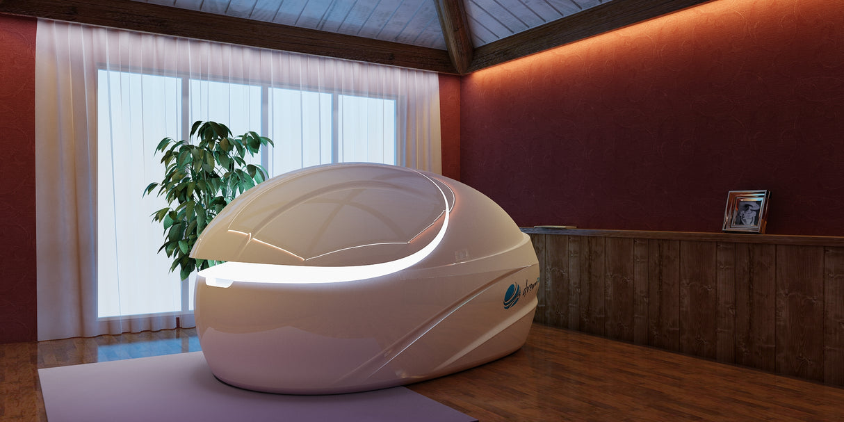 Experience the ultimate sensory deprivation with the Dreampod VMAX Float Pod at Aurora Sanctuary