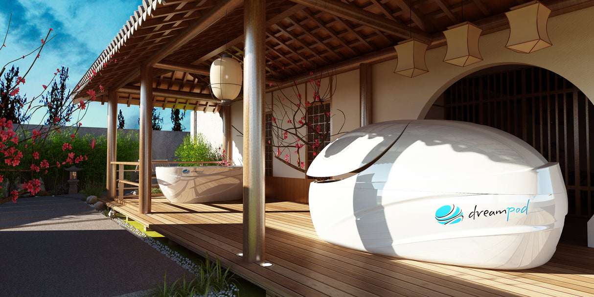 Explore the luxurious Dreampod VMAX Float Pod for ultimate sensory deprivation at Aurora Sanctuary