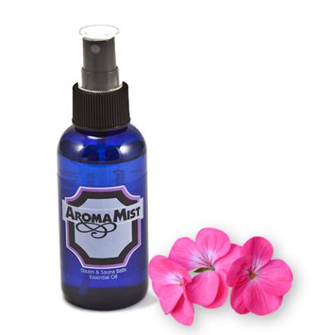 AromaMist Geranium Aroma Bath Oil 4-ounce atomizing spray