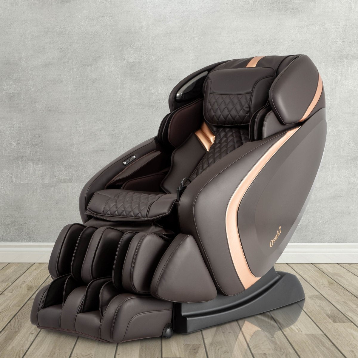 Osaki OS-Pro Admiral II Massage Chair in Black and Silver - Aurora Sanctuary Collection
