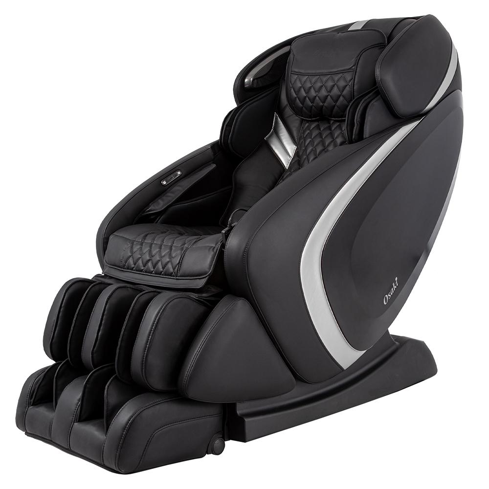 Osaki OS-Pro Admiral II Massage Chair in Black and Silver - Aurora Sanctuary Collection