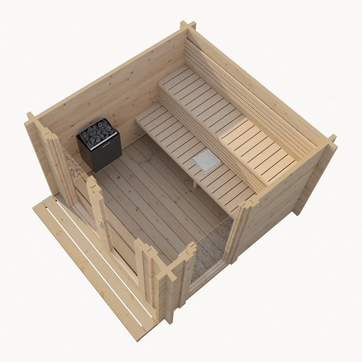 Saunalife Garden Series 6-Person Outdoor Sauna Model G4
