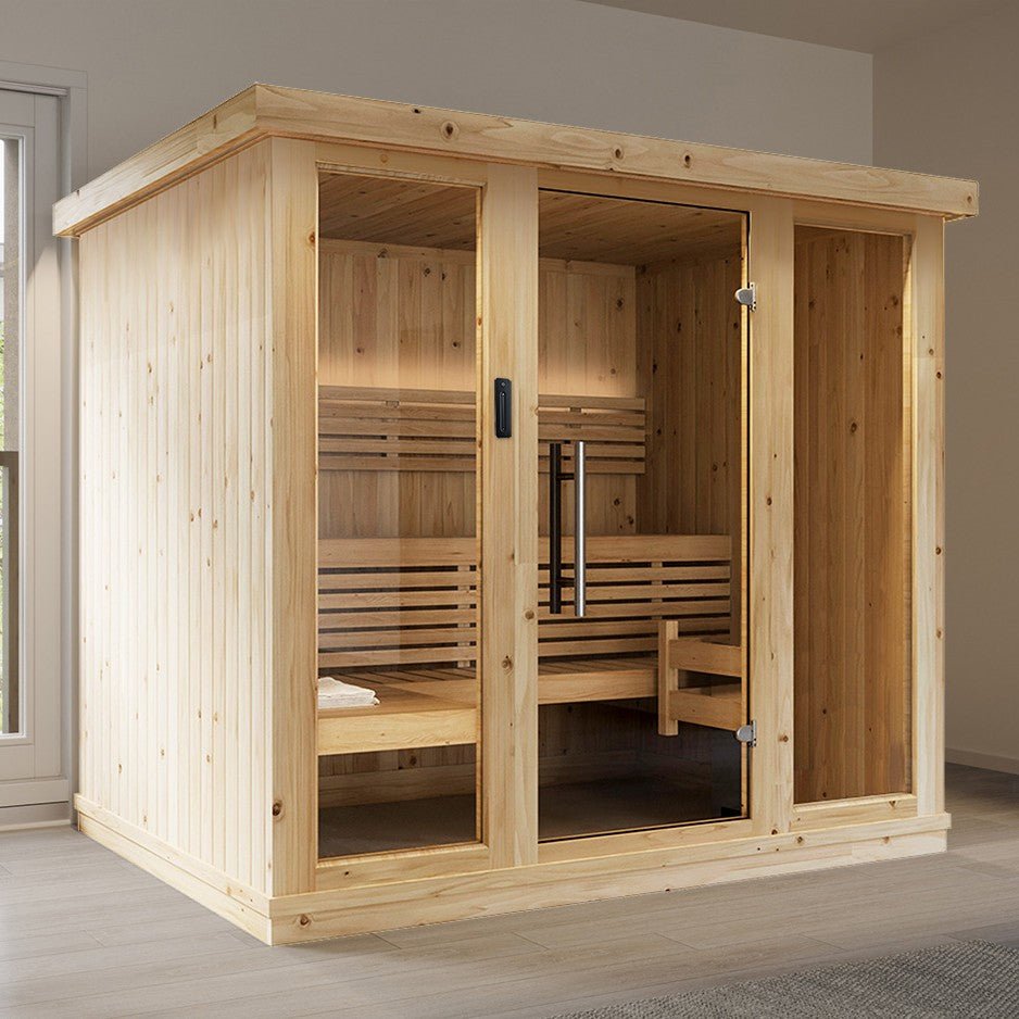 SaunaLife X7 Series: 6-Person DIY Sauna Kit by Aurora Sanctuary - Indoor Home Sauna Image