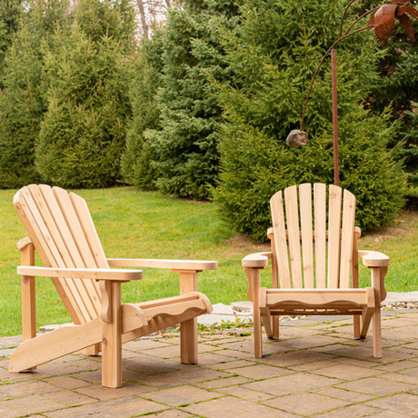 Dundalk Leisurecraft Canadian Timber Adirondack Chair Red Cedar